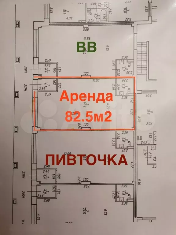 Проходное 1 этаж в ЖК от цдс  Parkоlovо , 82.5 м - Фото 0