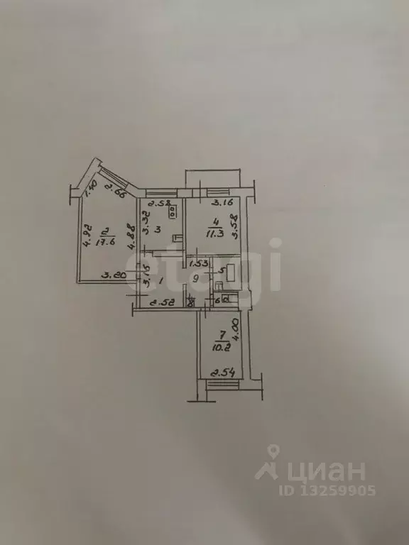 3-к кв. Липецкая область, Липецк ул. Рубена Ибаррури, 2А (63.3 м) - Фото 0