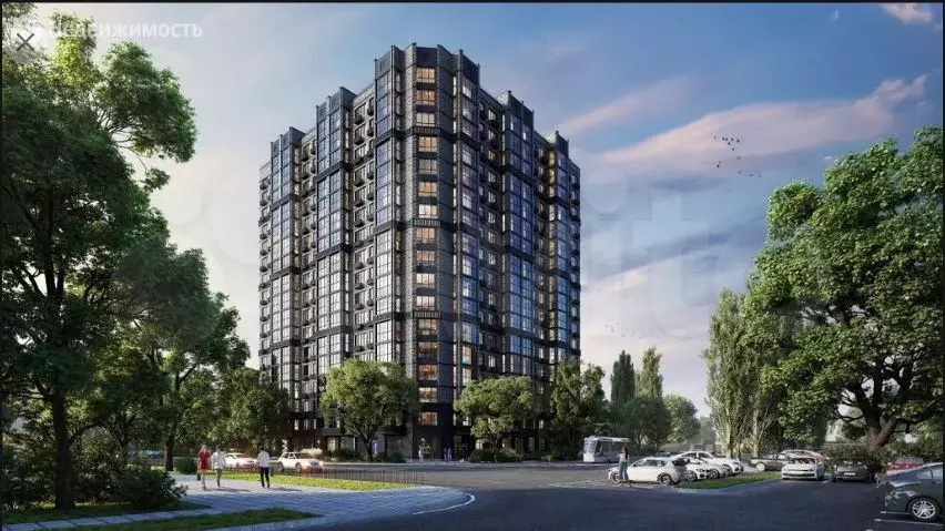 Квартира-студия, 38,1 м, 2/16 эт. - Фото 1