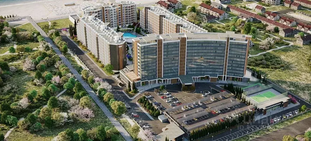 Студия Крым, Саки Апартаментов Тамерун комплекс,  (35.65 м) - Фото 2