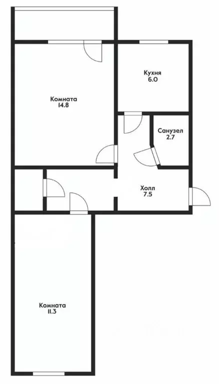 2-к кв. Краснодарский край, Краснодар Механическая ул., 18 (47.0 м) - Фото 2