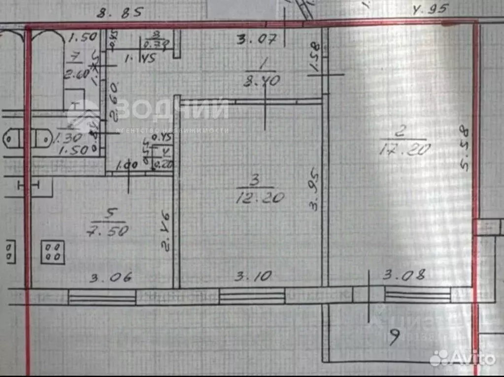 2-к кв. Чувашия, Чебоксары ул. Мичмана Павлова, 68 (52.1 м) - Фото 1
