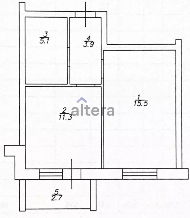 1-к кв. Татарстан, Казань ул. Академика Завойского, 25 (38.0 м) - Фото 2