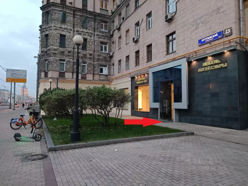 Помещение свободного назначения в Москва Кутузовский просп., 23К1 (230 ... - Фото 1