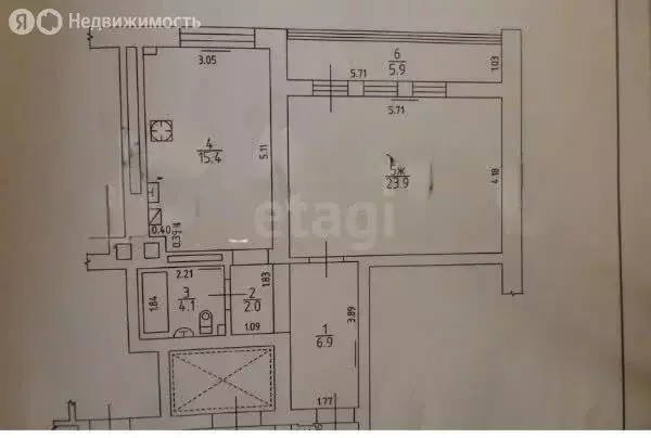 1-комнатная квартира: Калининград, Советский проспект, 33А (58.2 м) - Фото 0