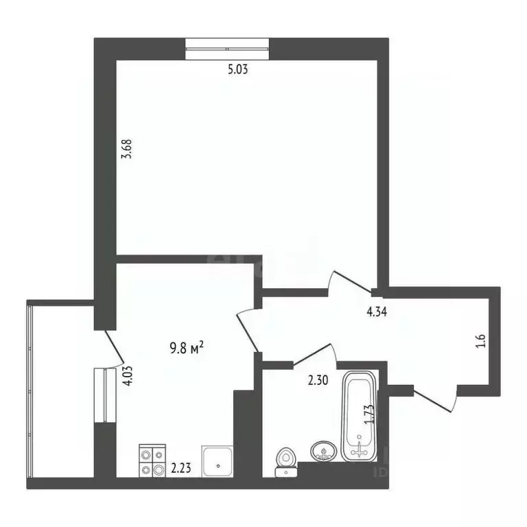 1-к кв. Самарская область, Самара Съездовская ул., 11 (40.4 м) - Фото 0