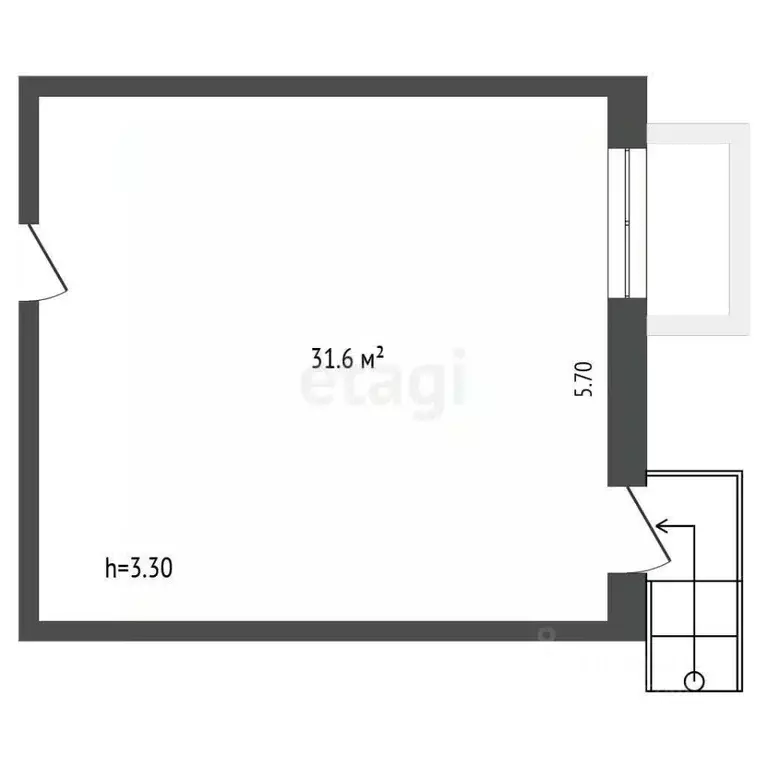 Офис в Орловская область, Орел ул. Салтыкова-Щедрина, 21 (32 м) - Фото 0