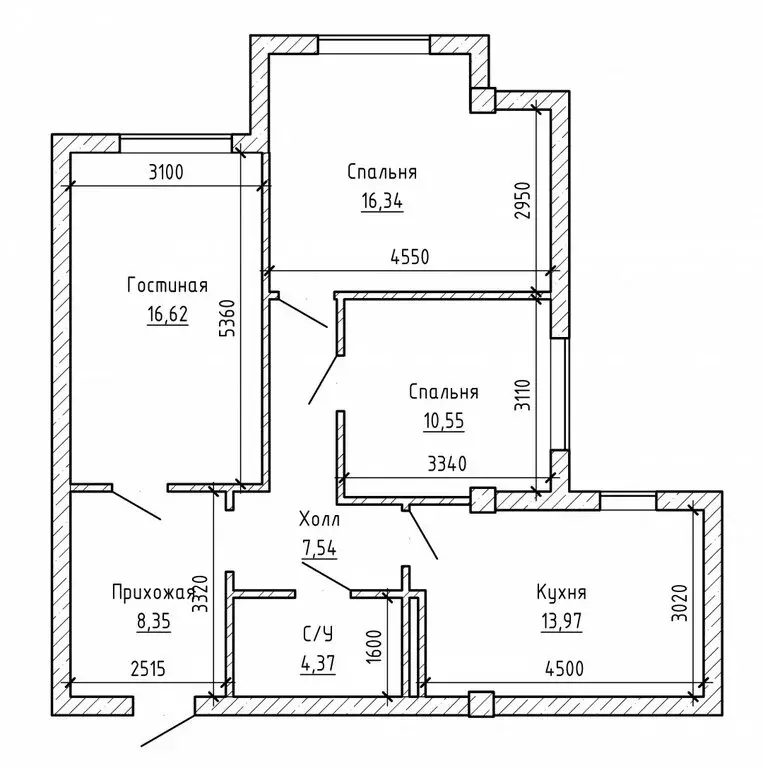 3-комнатная квартира: Нальчик, район Предгорный, Московская улица, 14 ... - Фото 1