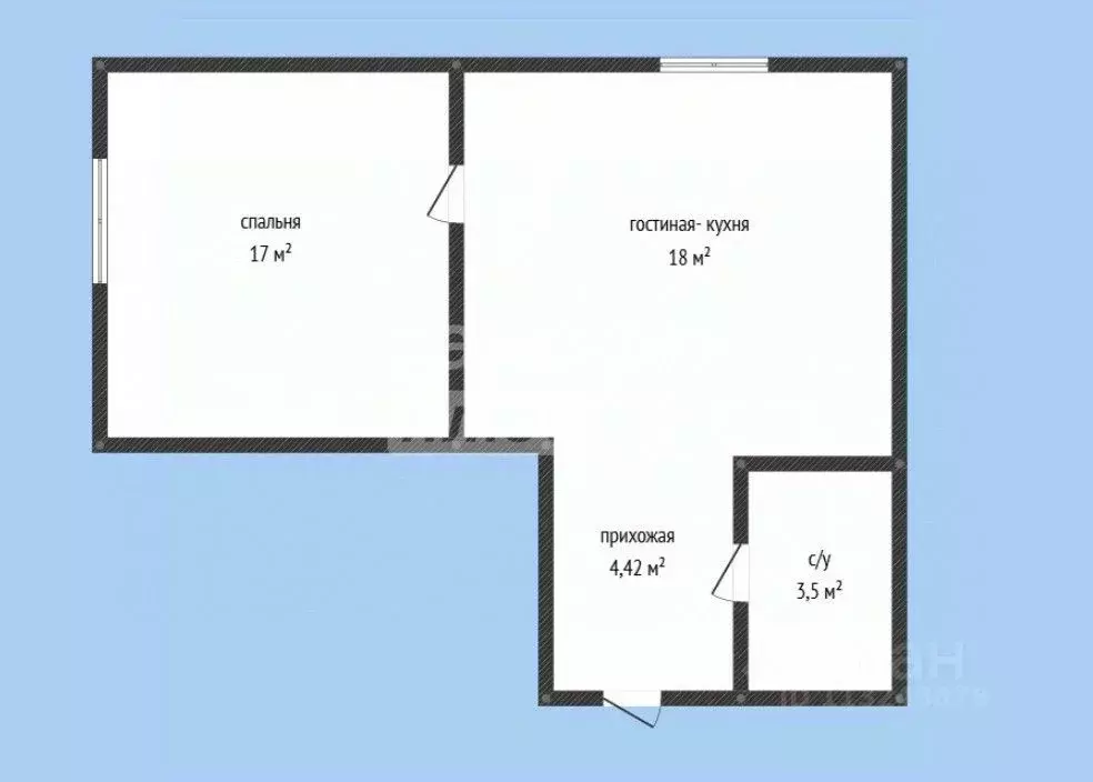 1-к кв. Дагестан, Махачкала ул. Времена Года, 9к1 (44.0 м) - Фото 2