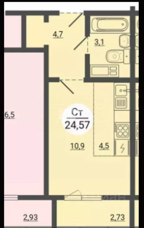 Студия Челябинская область, Челябинск Университетская Набережная ул., ... - Фото 2