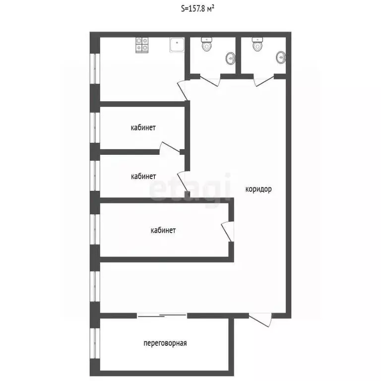 Офис в Калужская область, Кременки Жуковский район, Молодежная ул., ... - Фото 2