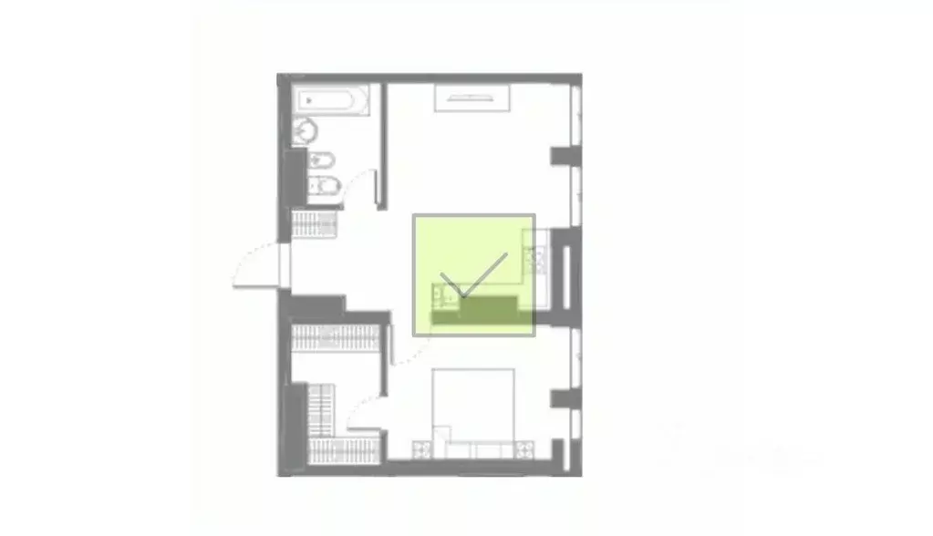 2-к кв. Москва Дружинниковская ул., 15 (47.0 м) - Фото 1
