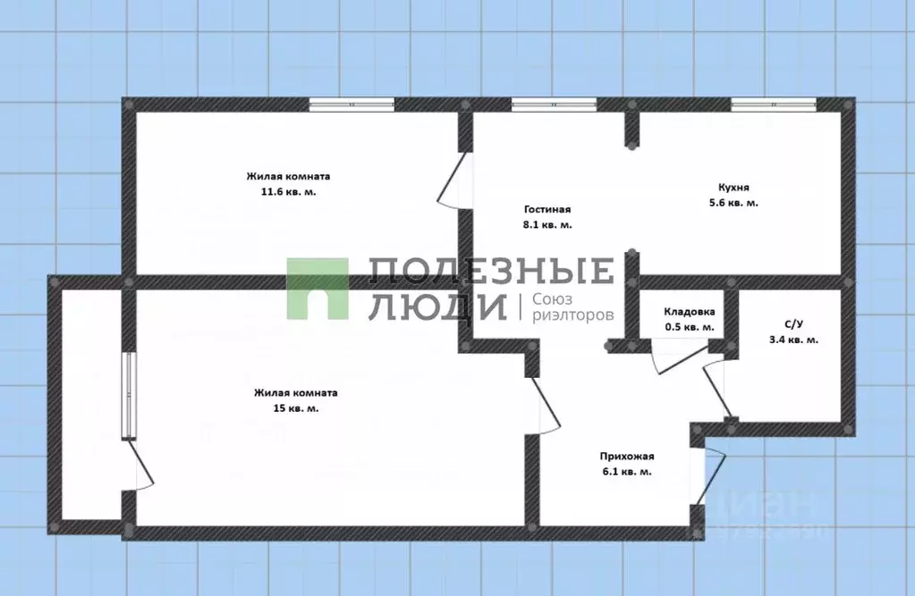 2-к кв. Краснодарский край, Геленджик ул. Грибоедова, 25 (49.8 м) - Фото 2