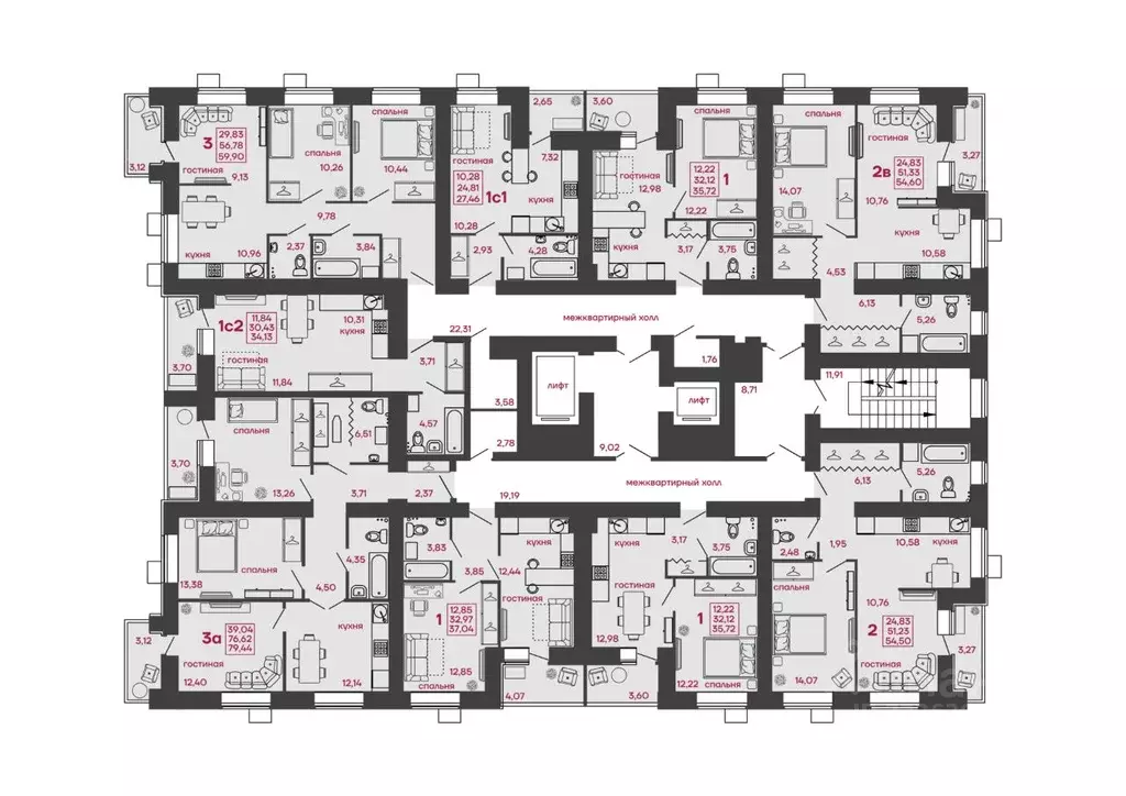 1-к кв. Пензенская область, Пенза ул. Леонова, 4 (27.46 м) - Фото 2