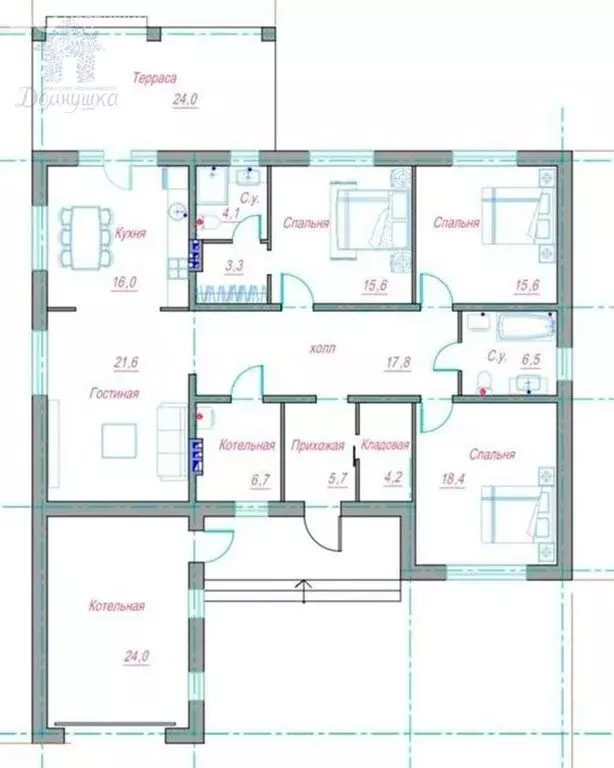 Дом в село Чертовицы, Московская улица, 11 (172 м) - Фото 1