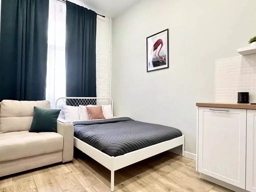 Студия Санкт-Петербург ул. Рубинштейна, 25 (25.0 м) - Фото 1