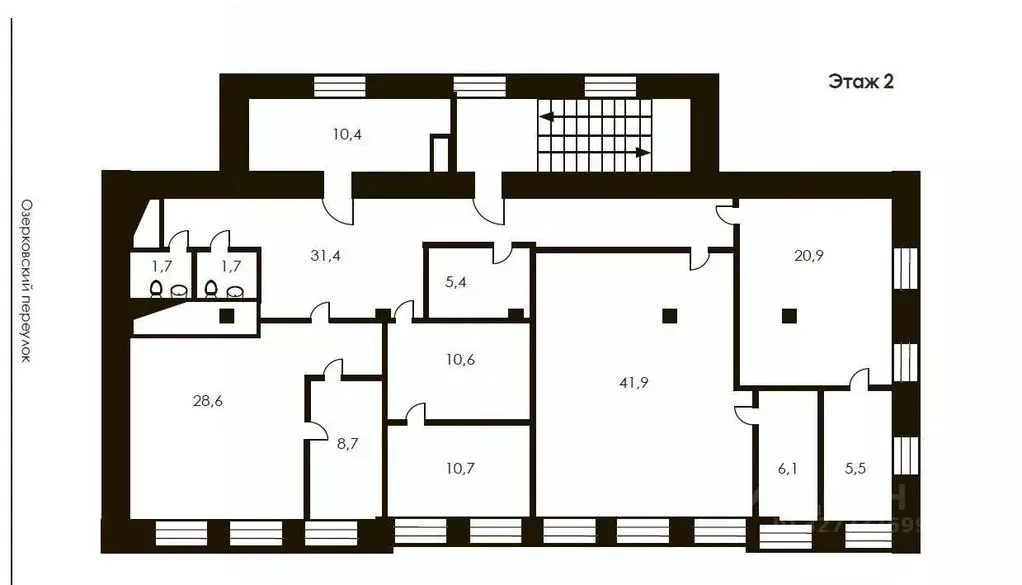 Помещение свободного назначения в Москва Озерковская наб., 12 (960 м) - Фото 2