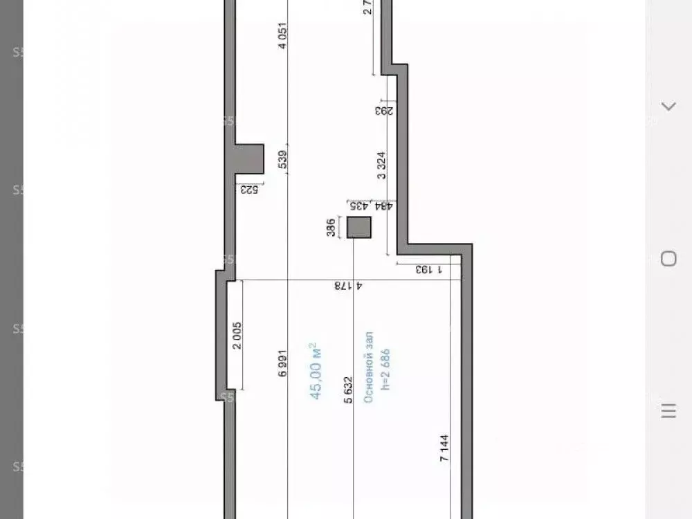 Торговая площадь в Москва Нахимовский просп., 40 (48 м) - Фото 1