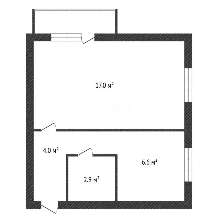 1-комнатная квартира: Балабаново, микрорайон Балабаново-1, улица ... - Фото 0