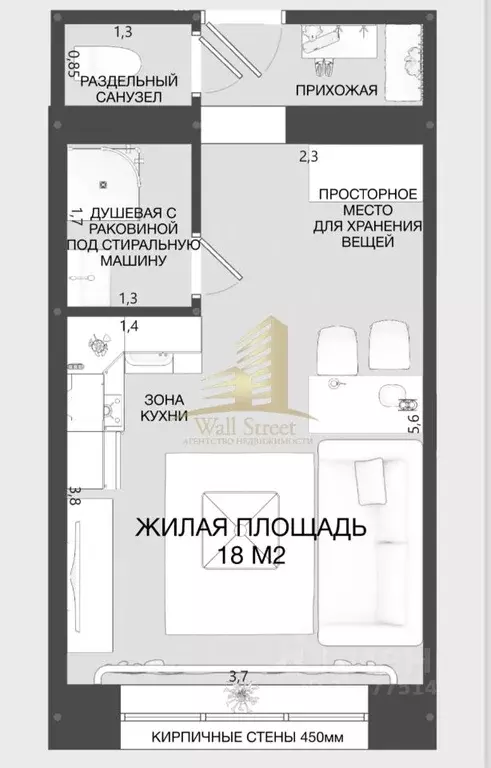 1-к кв. Новосибирская область, Новосибирск ул. Богдана Хмельницкого, ... - Фото 1