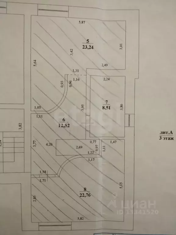 3-к кв. Ульяновская область, Ульяновск Буинская ул., 66 (137.69 м) - Фото 2