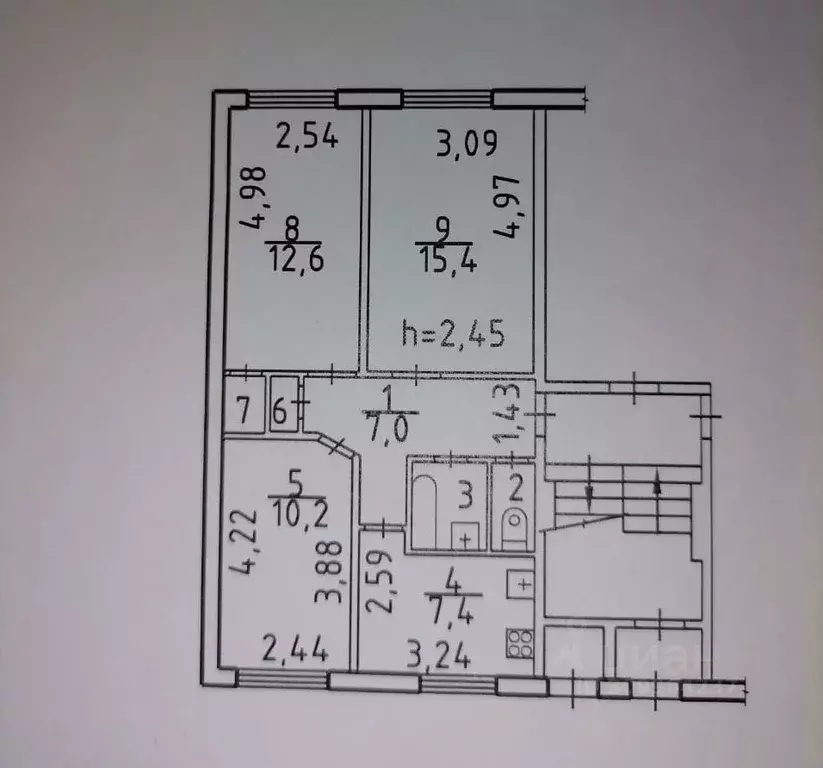 3-к кв. Новосибирская область, Новосибирск Новосибирская ул., 26 (57.0 ... - Фото 0