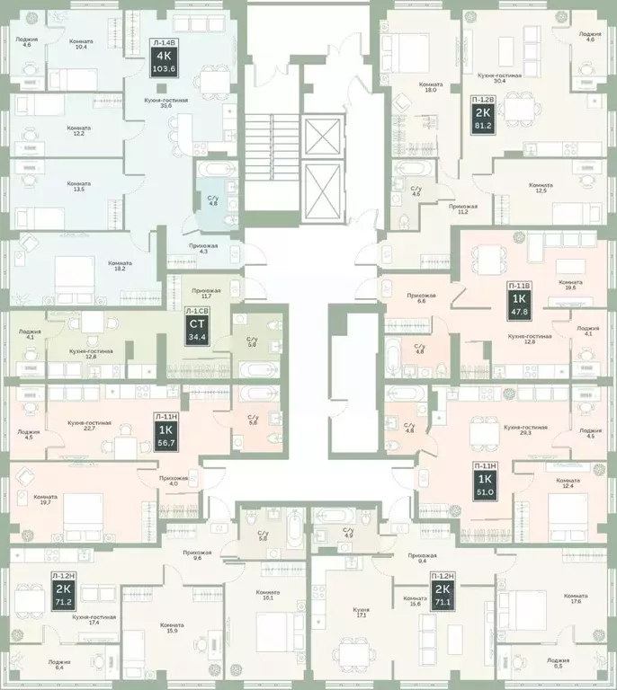 2-к кв. Курганская область, Курган Заозерный жилрайон, 6А мкр, ул. ... - Фото 1