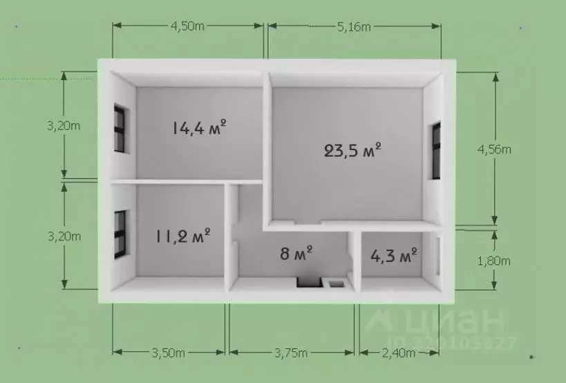 Дом в Краснодарский край, Ейское городское поселение, пос. Широчанка ... - Фото 2