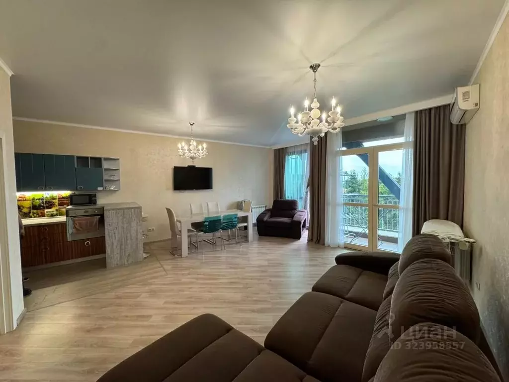 3-к кв. Краснодарский край, Сочи Светлана мкр, просп. Пушкина, 6 (86.2 ... - Фото 2