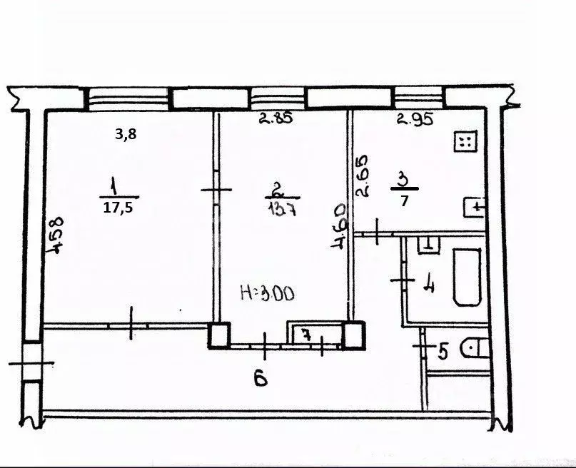 2-к кв. Челябинская область, Челябинск ул. Трубников, 33 (59.5 м) - Фото 1