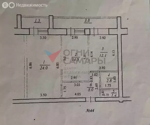 3-комнатная квартира: посёлок городского типа Стройкерамика, Школьная ... - Фото 1