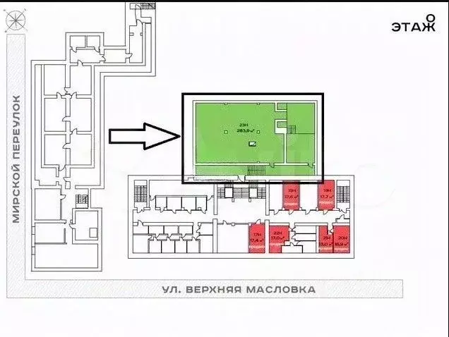 Торговая площадь в Москва ул. Верхняя Масловка, 20 (284 м) - Фото 1