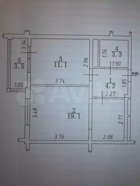 1-к. квартира, 35 м, 7/9 эт. - Фото 0