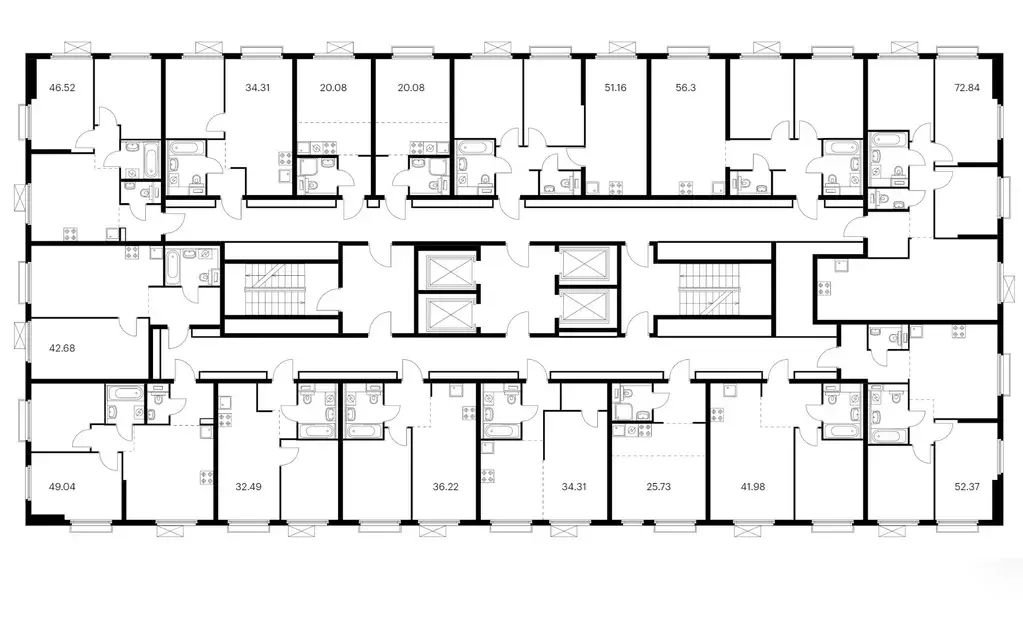 1-к кв. Москва Новоостаповская ул., 7к2 (32.49 м) - Фото 2