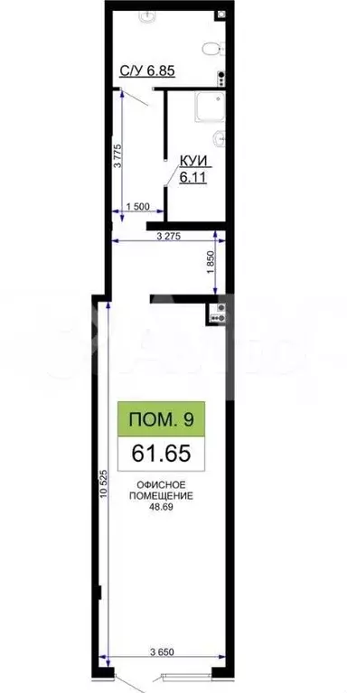 Сдам помещение свободного назначения, 63.5 м - Фото 0