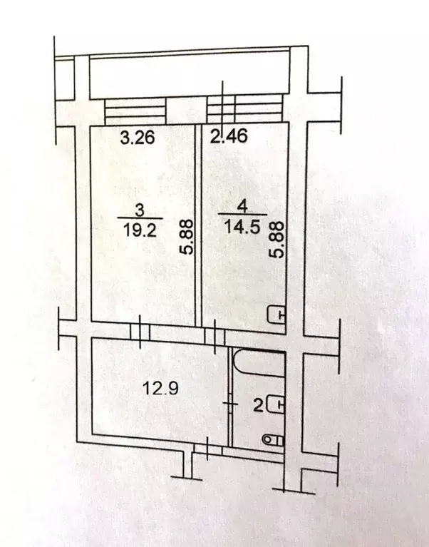 1-к кв. Томская область, Томск Тверская ул., 17/1 (51.3 м) - Фото 1