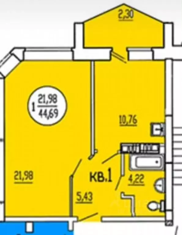 1-к кв. Челябинская область, Магнитогорск ул. Труда, 59/2 (42.0 м) - Фото 0