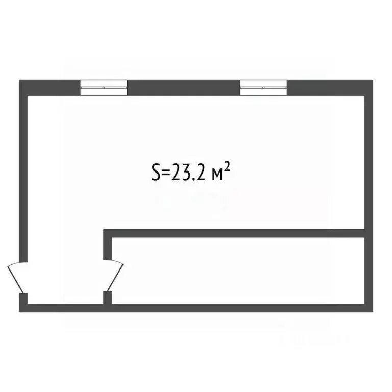 Комната Тульская область, Тула Демидовская ул., 56к3 (23.2 м) - Фото 1