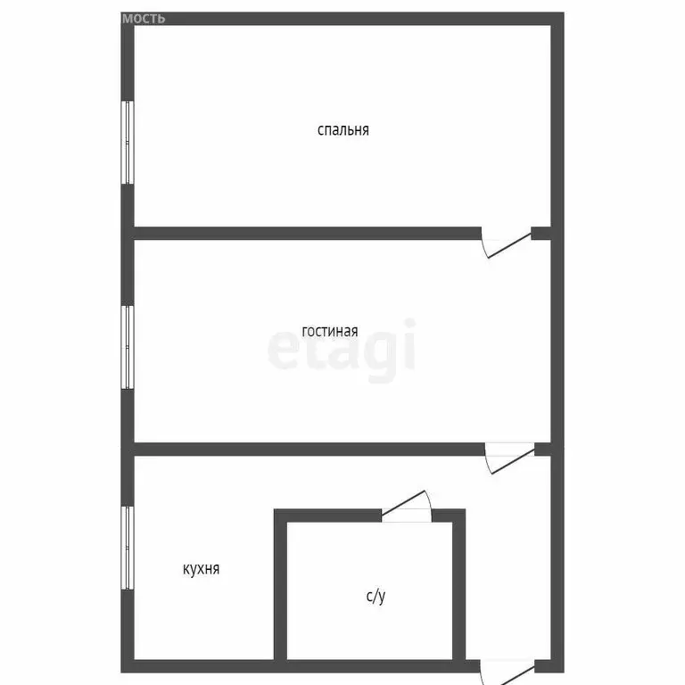 2-комнатная квартира: Ангарск, 93-й квартал, 33 (40.9 м) - Фото 0