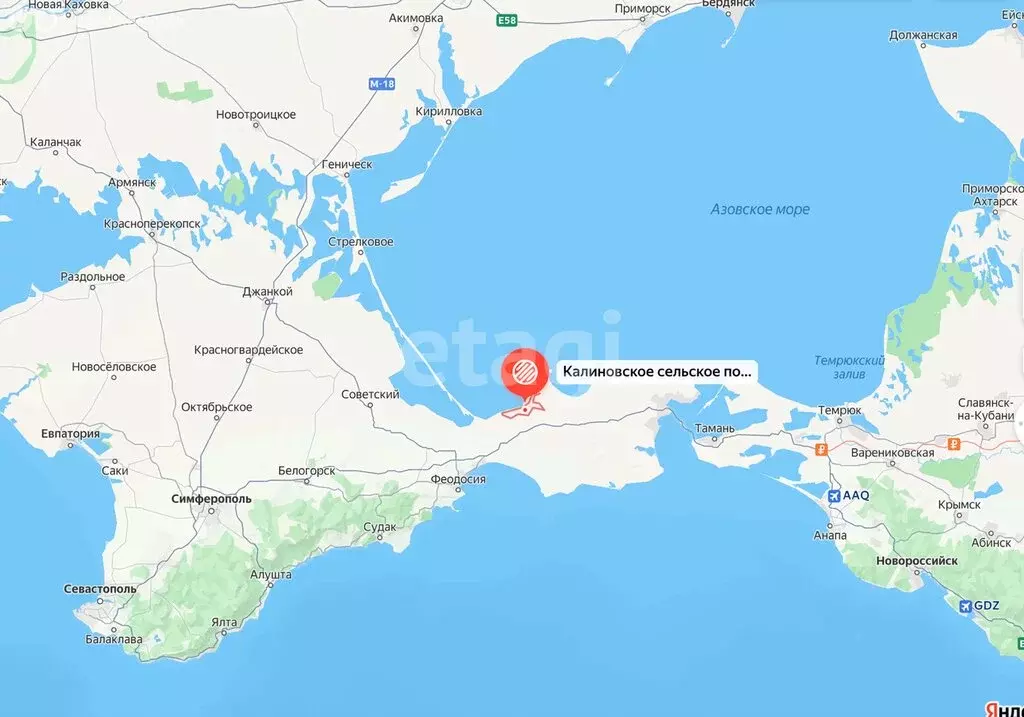 Участок в Республика Крым, Лениновское сельское поселение (6 м) - Фото 1