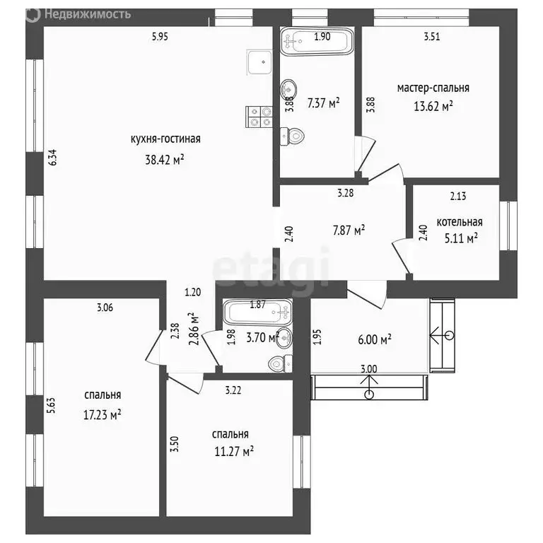 Дом в Тюменский муниципальный округ, коттеджный посёлок Новокаменский, ... - Фото 1