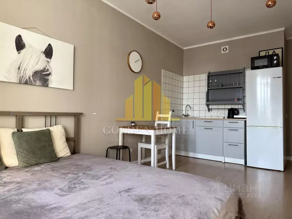 Студия Санкт-Петербург аллея Арцеуловская, 23к1 (27.0 м) - Фото 1