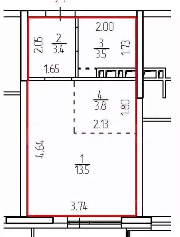 Студия Пермский край, Пермь Спартаковская ул., 3 (26.0 м) - Фото 2