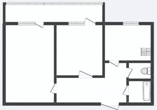 2-к кв. Смоленская область, Смоленский муниципальный округ, д. ... - Фото 1
