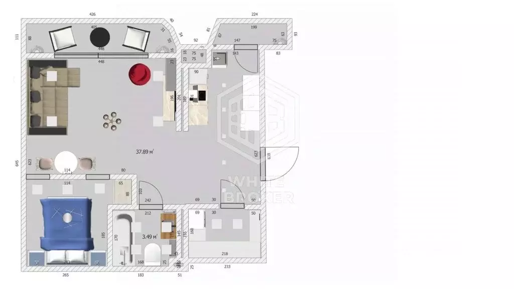 2-к кв. Крым, Ялта ул. Войкова, 20 (57.2 м) - Фото 2