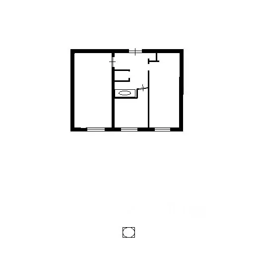 2-к кв. Татарстан, Казань ул. Гагарина, 41 (46.0 м) - Фото 1