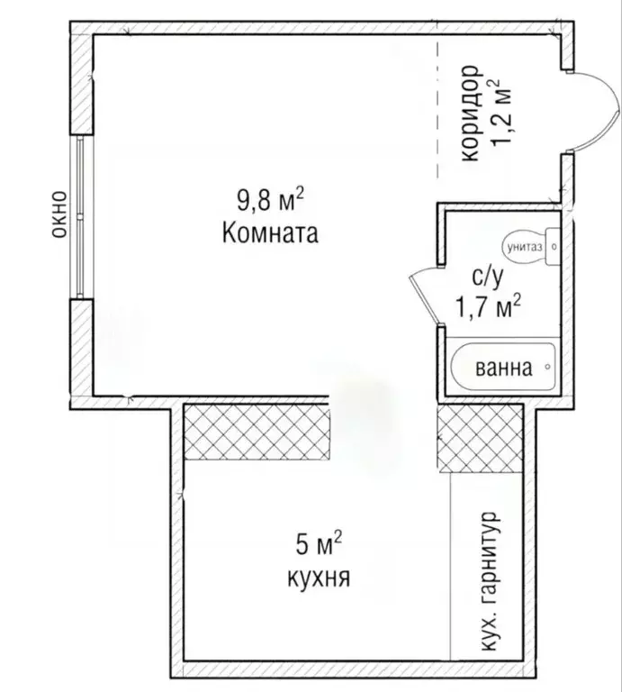 Студия Татарстан, Казань ул. Нариманова, 45 (18.2 м) - Фото 2