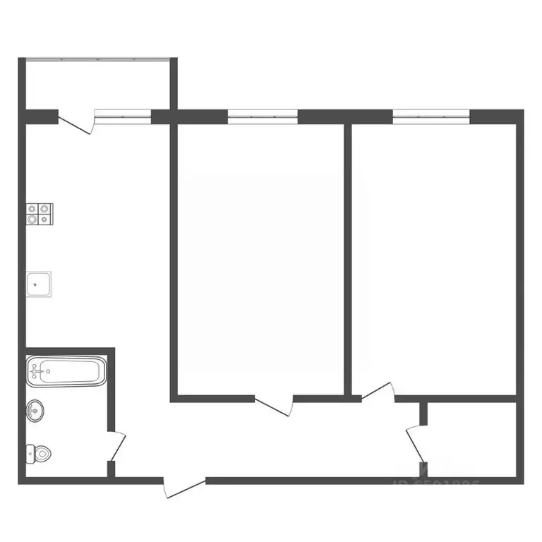 2-к кв. Тульская область, Тула городской округ, с. Осиновая Гора ... - Фото 1