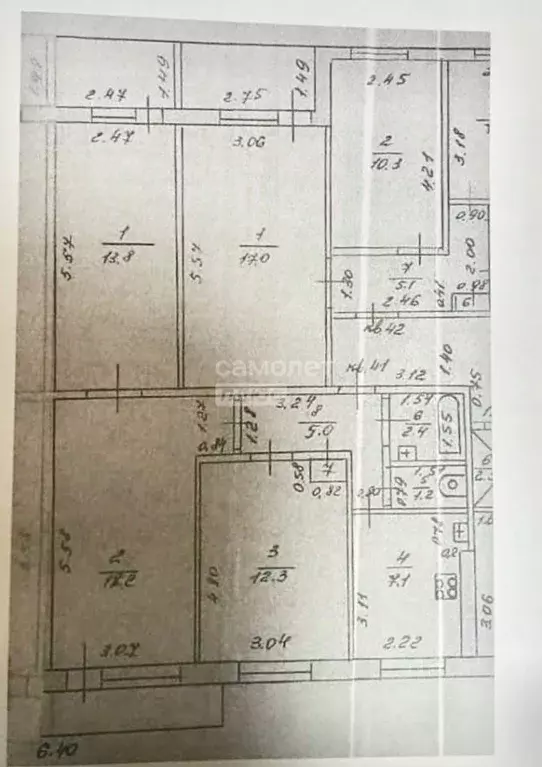 3-к кв. Нижегородская область, Нижний Новгород Березовская ул., 87А ... - Фото 1