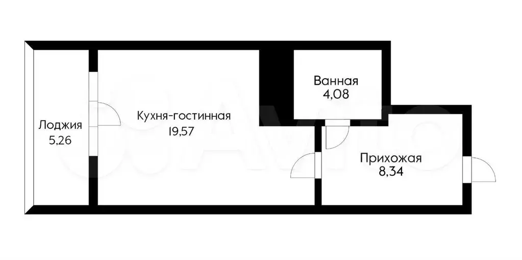 Квартира-студия, 37 м, 6/21 эт. - Фото 0